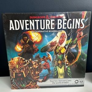 Dungeons and dragons adventure begins board game